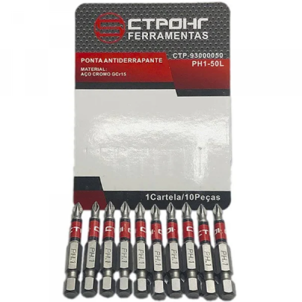 Jogo de Bits Phillips (10 Peças) 50mm x P...
