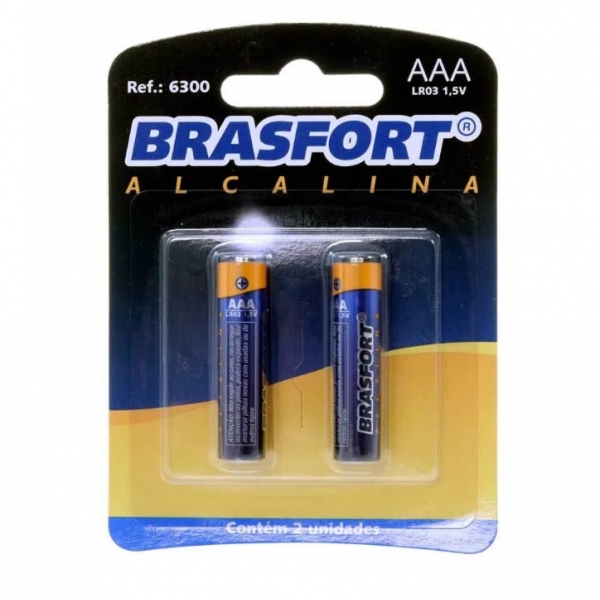 Pilha Alcalina Palito AAA (2 Unidades) - ...