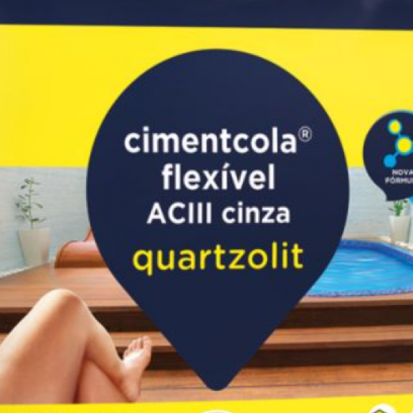 Cimentcola Flexivel AC3 Cinza - QUARTZOLIT