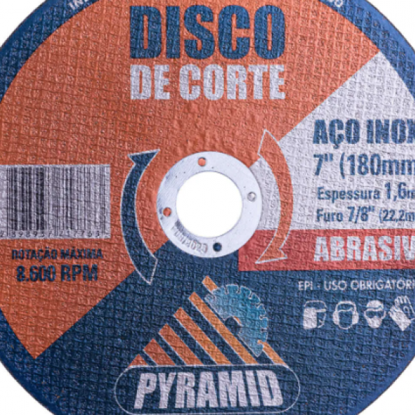 Disco de Corte Ferro/Inox 7 X 7/8 X 3/32 ...