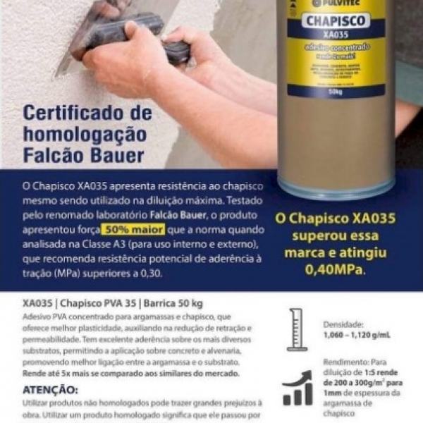 Adesivo Chapisco Pva Barrica 50kg - PULVITEC