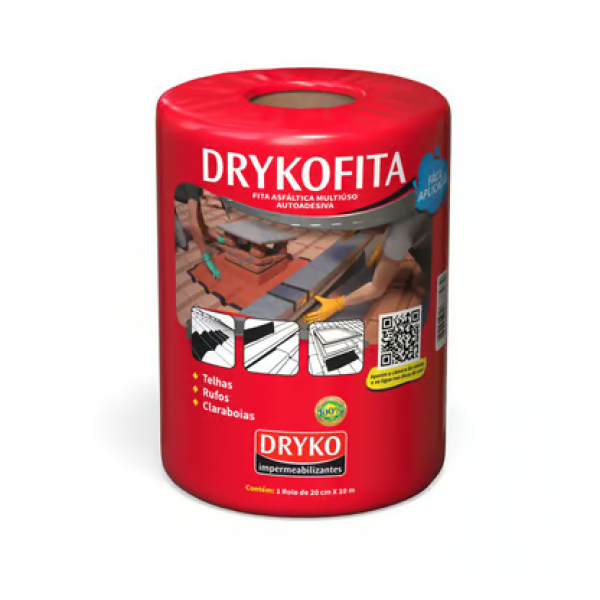 Fita Asfáltica de Alumínio 20cm x 10m FVD...