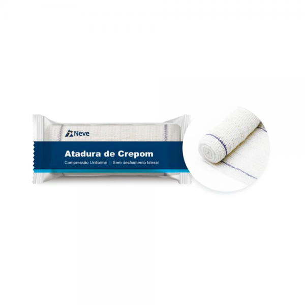 Atadura Crepom 10cm x 1,80m Neve