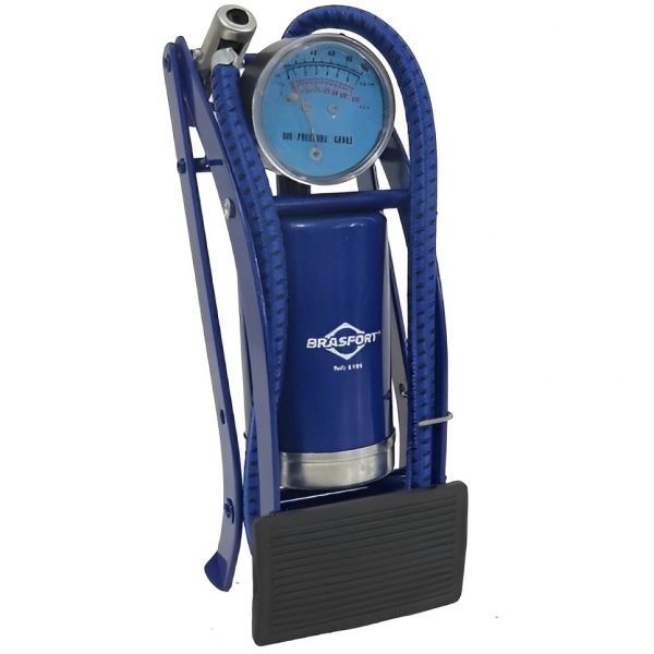 Bomba De Ar Manual Pedal - Cor: Azul - RE...