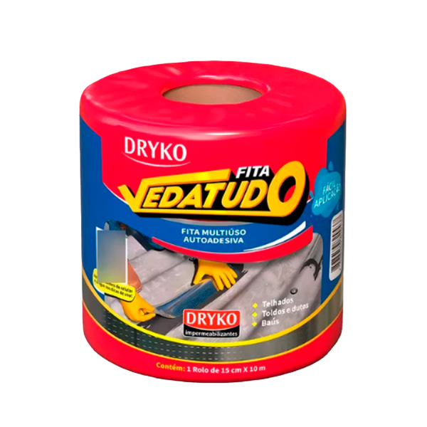 Fita Asfáltica de Alumínio 90cm x 10m FVD...