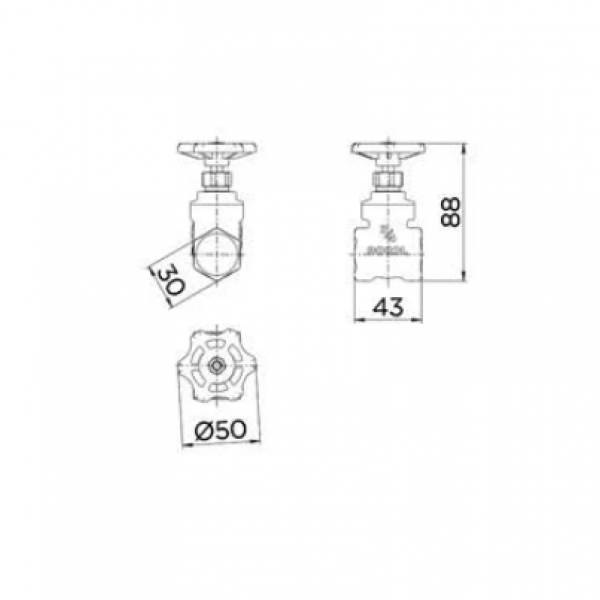 Registro De Gaveta Bruto 3/4 REF: 1002060...