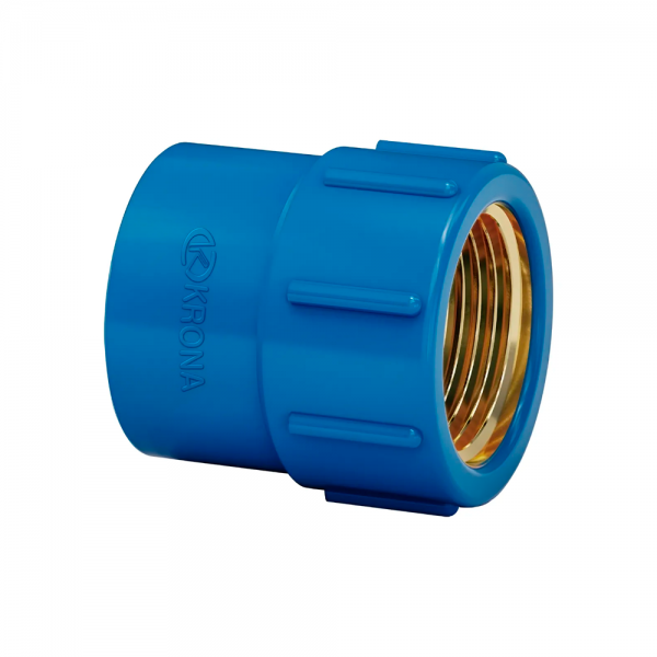 Luva com Bucha Latão 3/4 x 25 mm Azul Krona