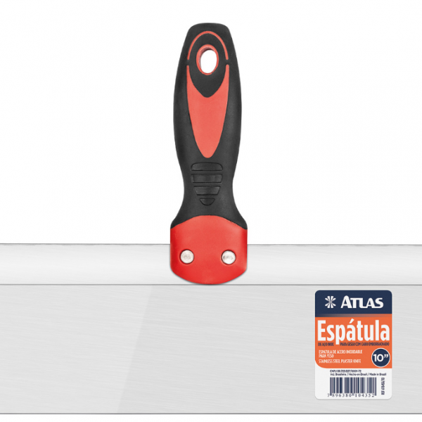 Espátula Aço Inox Para Gesso C/ Cabo Plas...