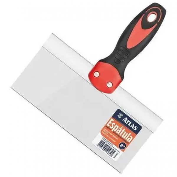 Espátula Aço Inox Para Gesso C/ Cabo Plas...