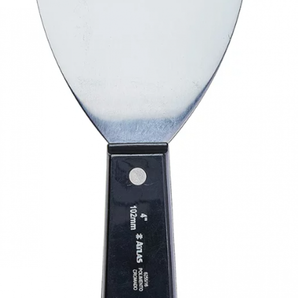 Espatula Aço Cromado C/ Cabo Plastico 4" ...