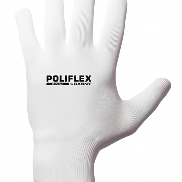 Luva Poliflex Tricotada Branca CA 26924 E...
