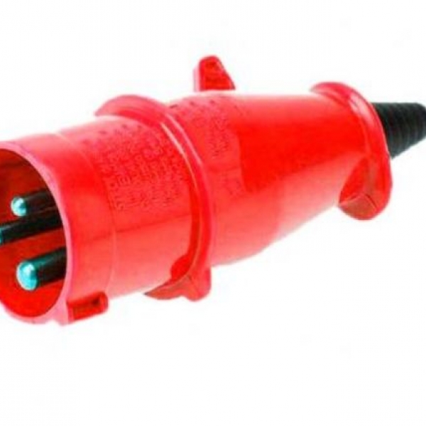 Plug Newkon 2P+T IP44 440V 9H Cor: Vermel...