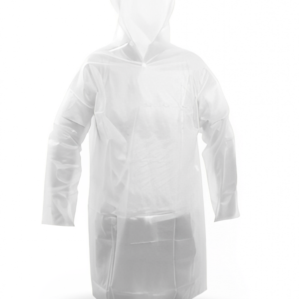 Capa de Chuva Descartável Transparente - ...