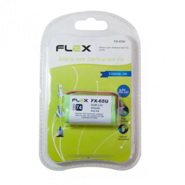 Bateria Sem fio Para Telefone 2,4v 600mah...