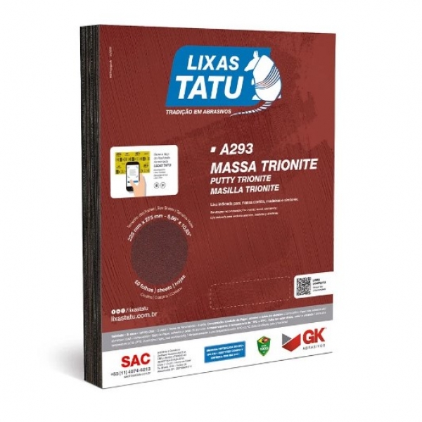 Lixa Massa TRIONITE - Marrom - TATU