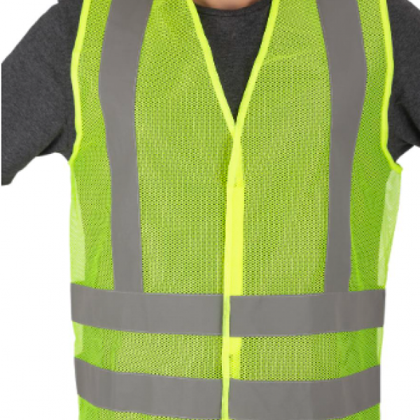 Colete Refletivo 1 Bolso H1-V1S - Amarelo...