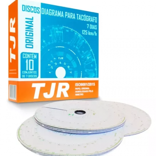 Disco Diagrama P/ Tacografo 7 Dias 125KM/...