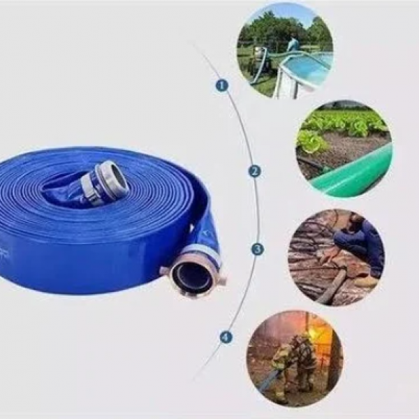 Mangueira Chata Flat  Azul - KORAX