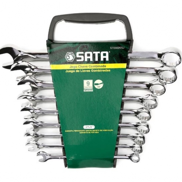 Jogo Chave Combinada 9 Peças 8 a 19mm ST0...