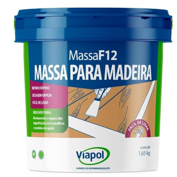 Massa F12 1,65 Kg COR: Branca - VIAPOL