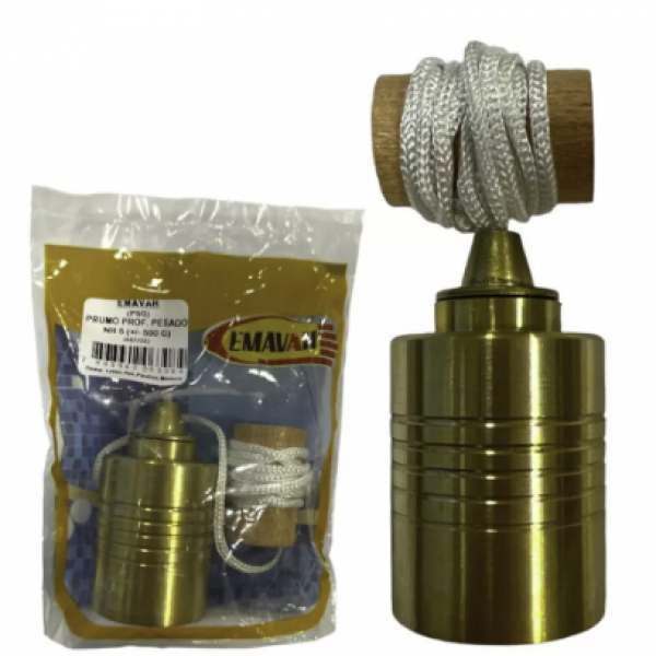 Prumo Metal Centro 500gr REF: P7 -EMAVAH