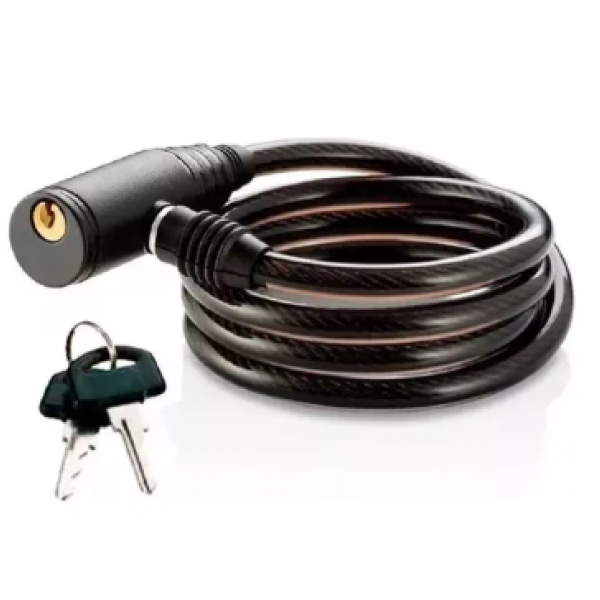 Cadeado Com Chave Para Bike 8 x 100cm BI0...