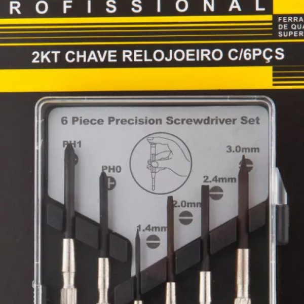 Kit De Chaves Relojoeiro Com 6 Pçs - EDA