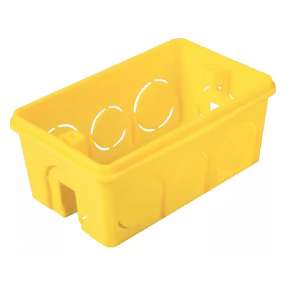 Caixinha de Luz PVC Cor: Amarela 4 X 2 -M...