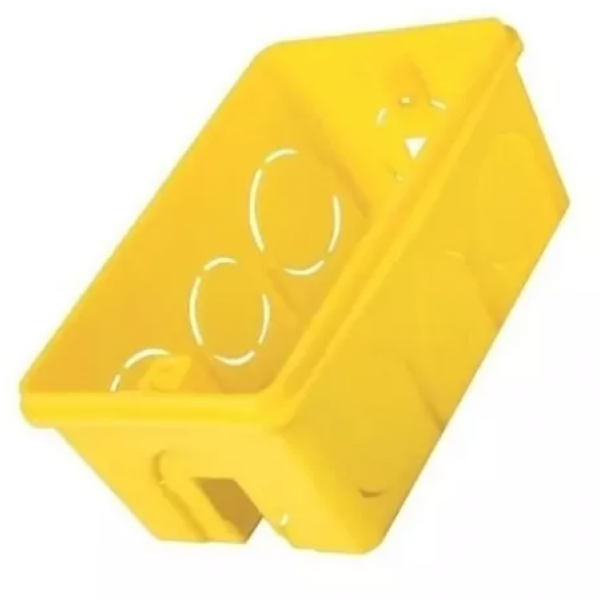 Caixinha de Luz PVC Cor: Amarela 4 X 2 -M...