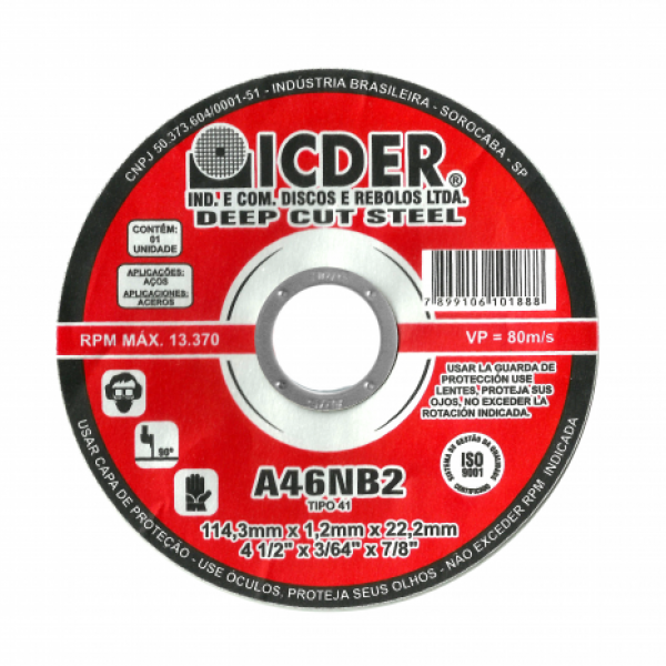 Disco Corte Ferro/ Inox Deep Cut Steel A4...
