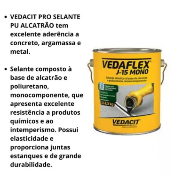Selante PU Base Alcatrão 4,3kg REF: 14792...