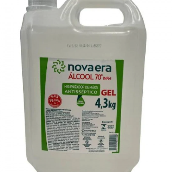 Alcool em Gel 70% 5 Litros - NOVA ERA