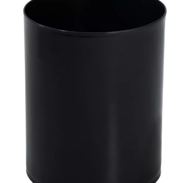 Cesto de Lixo Plástico Sem Tampa Preto 12...