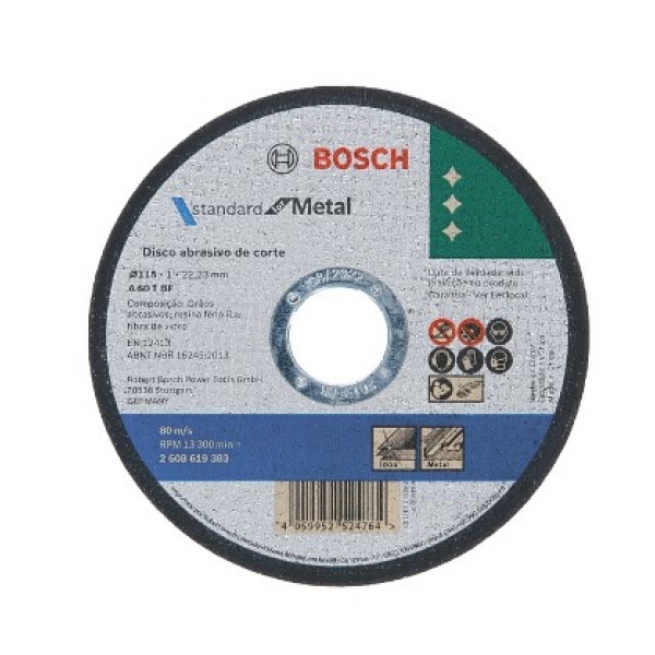 Disco Corte Ferro/ Inox STANDARD - BOSCH