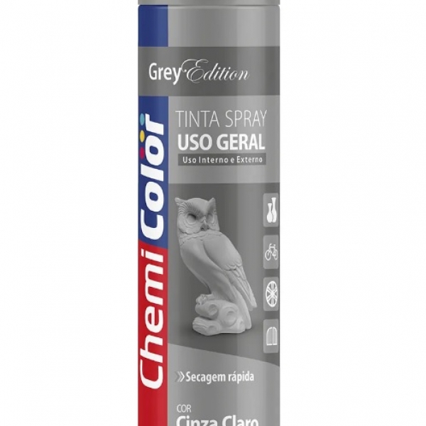 Tinta Spray Cinza Claro Uso Geral 400 ML ...