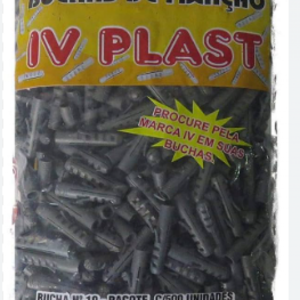 BUCHA FIXAÇÃO PLASTICA C/ ANEL (500 UNIDA...