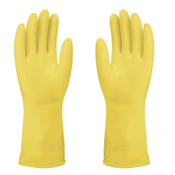 Luva em Látex Forrada Cor: Amarelo CA: 42...
