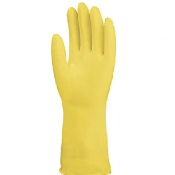 Luva em Látex Forrada Cor: Amarelo CA: 42...