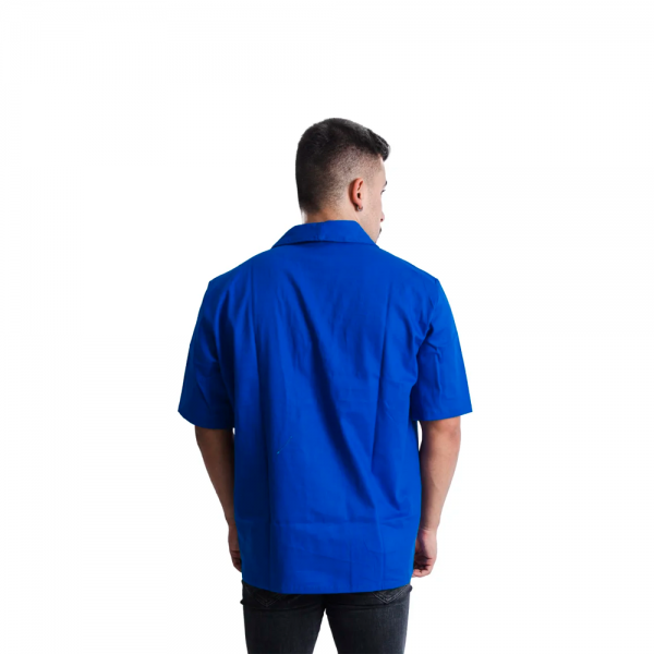  Camisa Brim Standard Manga Curta EXG Azu...