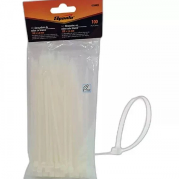 Abraçadeira de 3,6 x 150mm com 100 Peças ...