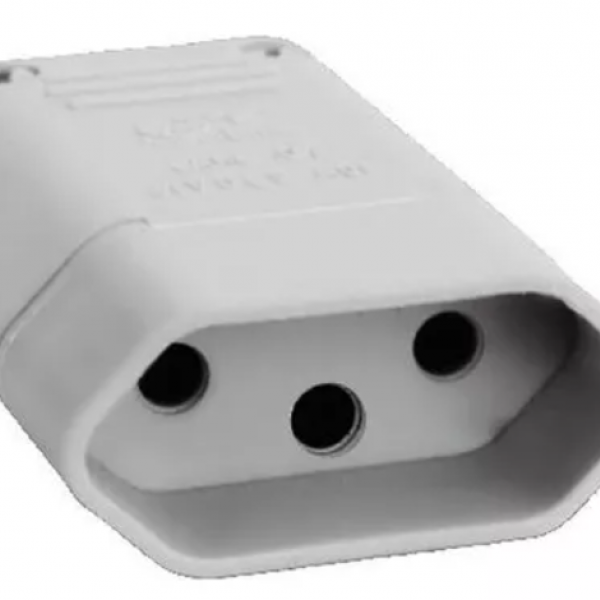 Pino Femea 2P +T 10A/250V Cor: Cinza -REF...