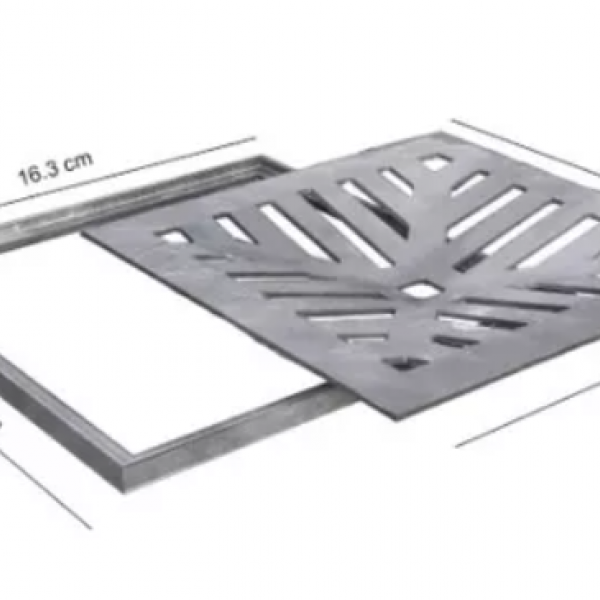 Grelha Aluminio Completa 15 X 15CM -SOL