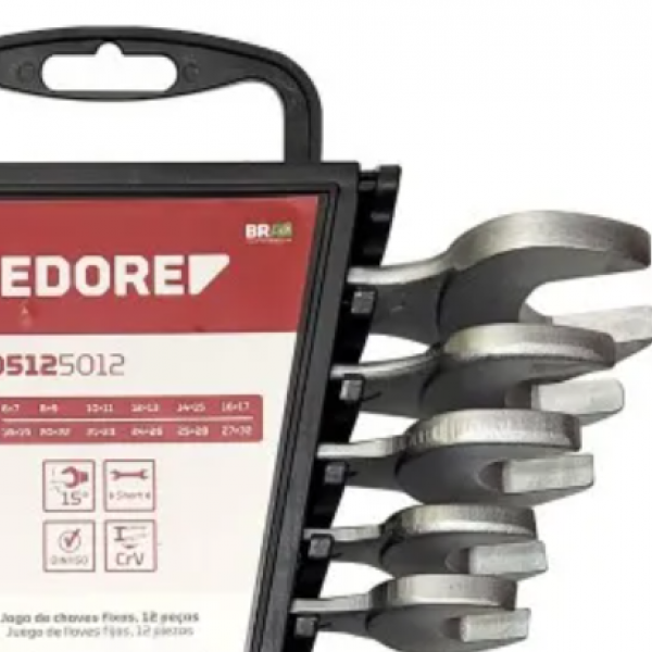 Jogo Chave Fixa 12 peças 6 x 32mm - GEDORE