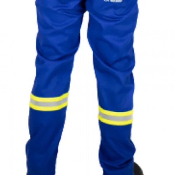 Calça Brim Anti Chama NR 10 Refletiva Cor...