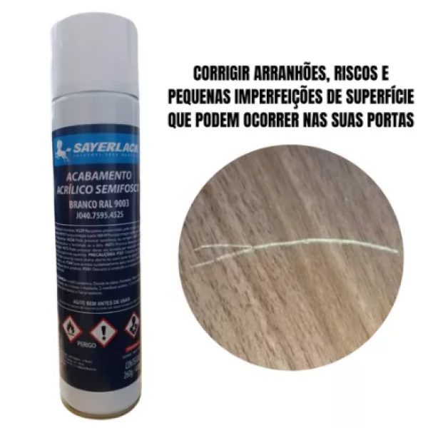 Tinta Spray Acrílica Branca Fosca 400ML -...