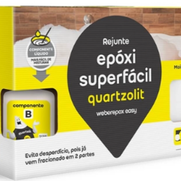 Rejunte Époxi 1kg Cor: Preto Grafite - QU...