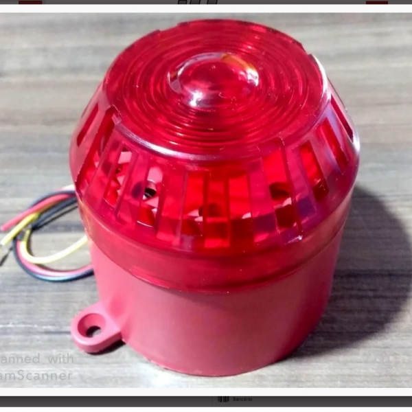 Sirene Audio Visual Bivolt de 100 Decibei...