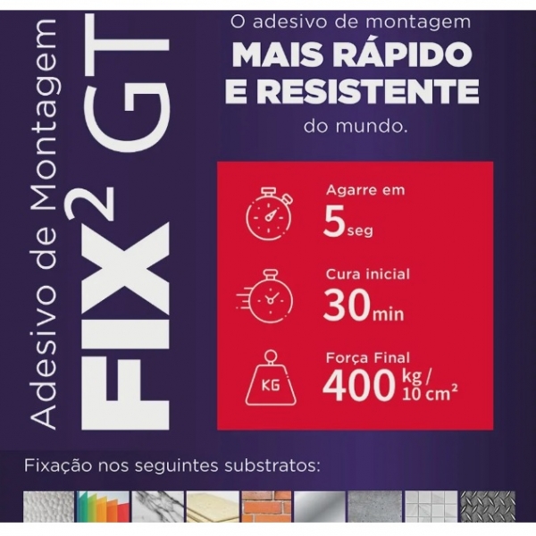 Adesivo Fix3GT COR: Branco -TYTAN