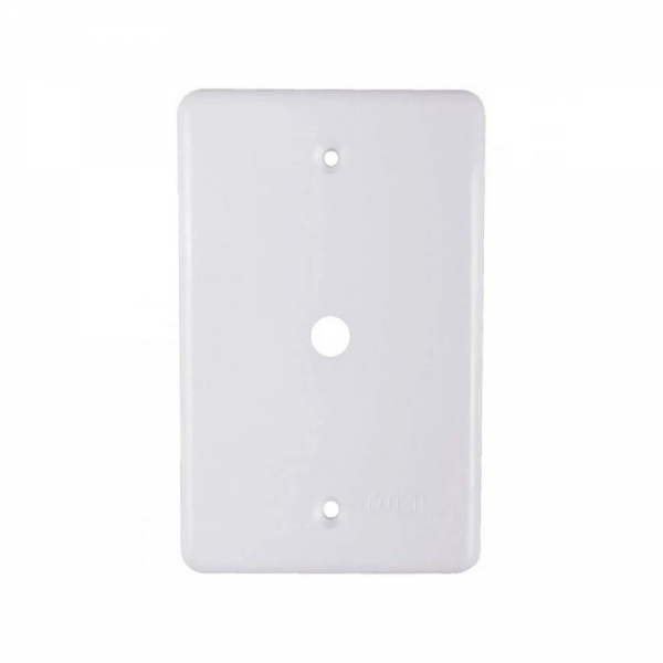 Placa Quadrada Cega Com 1 Furo 4 X 2 Bran...