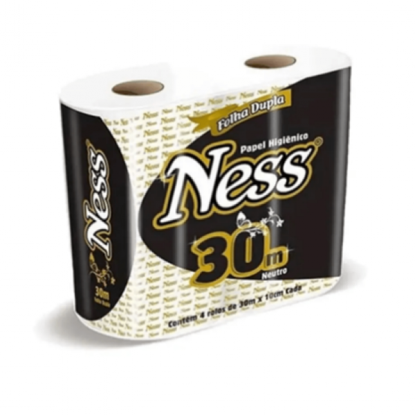 Papel Higiênico Folha Dupla Ness com 4 ro...